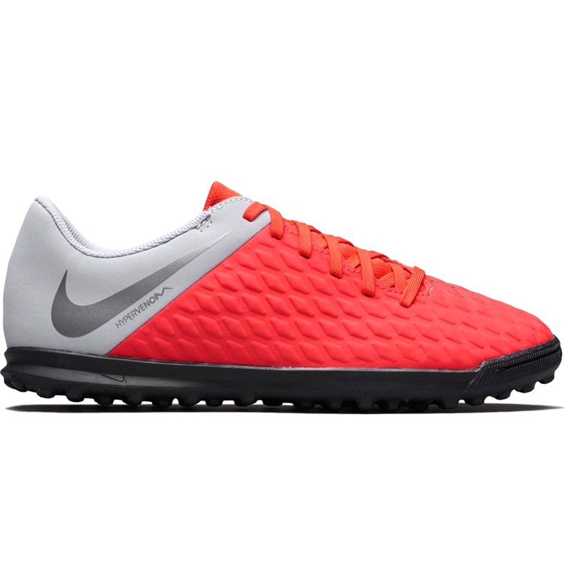 Chaussure de football Nike Hypervenom Phantom X 3 Club Tf Jr AJ3790 600 multicolore rouge