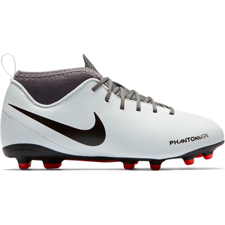 Nike Phantom Vsn Club Df Fg Mg Jr AO3288 060 chaussures de football multicolore blanche