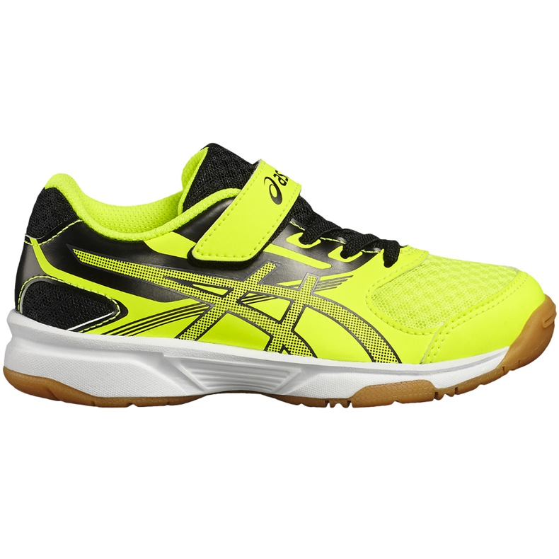 Asics Upcourt 2 Ps C735Y 0795 chaussures de volley-ball pour enfants jaune
