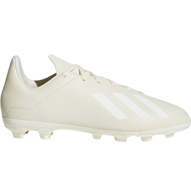 Chaussures de foot Adidas X 18.4 FxG Jr DB2421 multicolore beige