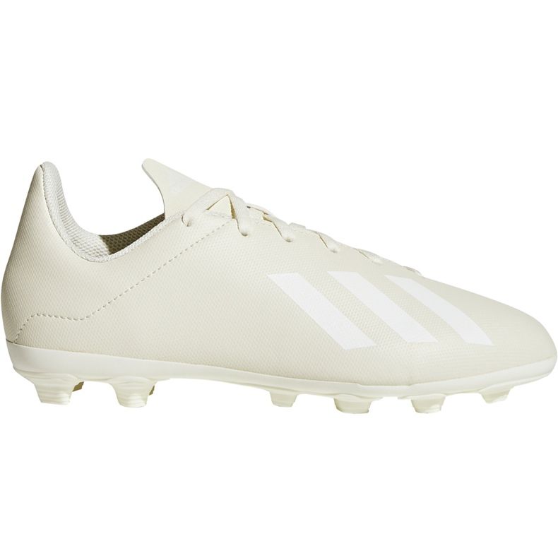 Chaussures de foot Adidas X 18.4 FxG Jr DB2421 multicolore beige