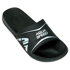 Chaussons de piscine pour hommes Aqua-Speed ​​​​Dakota, col.7 le noir