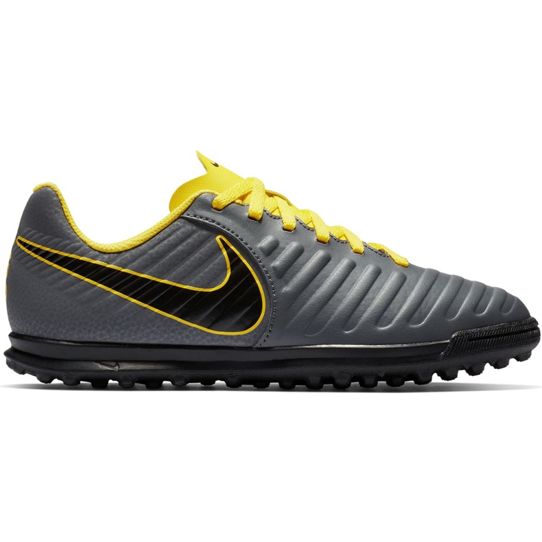 Nike Tiempo Legend 7 Club Tf Jr AH7261 070 chaussures de football le noir gris Nike Tiempo Legend 7 Club Tf Jr AH7261 070 chaussures de football le noir gris