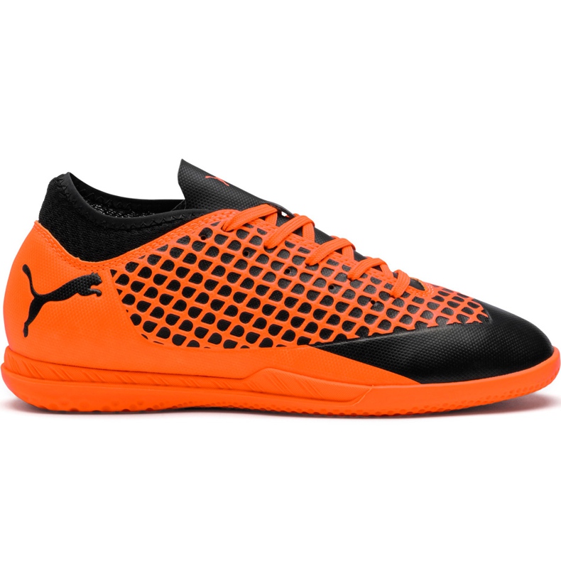 Puma Future 2.4 It Junior chaussures de football noir-orange 104846 02