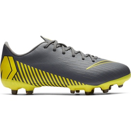 Chaussures de football Nike Mercurial Vapor 12 Academy Mg Jr AH7347 070 multicolore gris