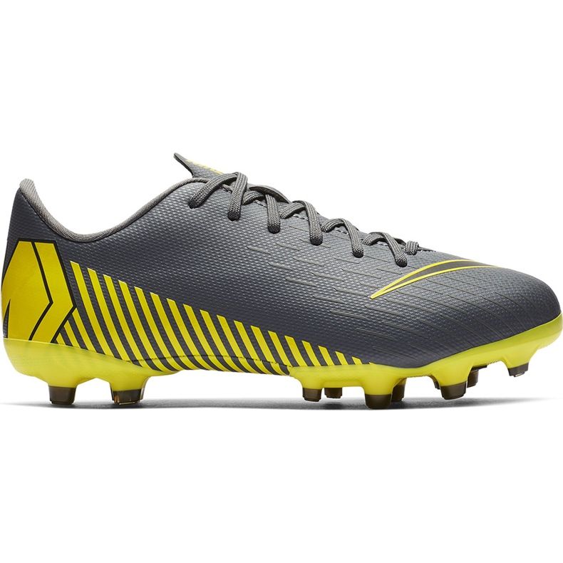 Chaussures de football Nike Mercurial Vapor 12 Academy Mg Jr AH7347 070 multicolore gris