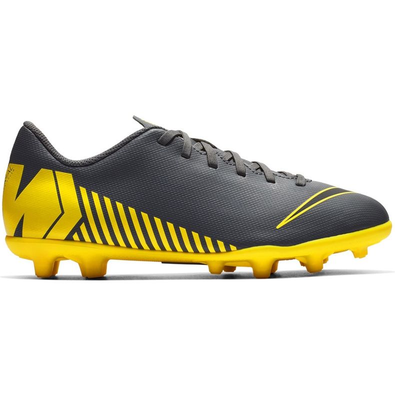 Nike Mercurial Vapor 12 Club Mg Jr AH7350 070 chaussures de football le noir le noir