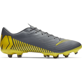Chaussure de football Nike Mercurial Vapor 12 Academy Mg AH7375 070 le noir gris Chaussure de football Nike Mercurial Vapor 12 Academy Mg AH7375 070 le noir gris