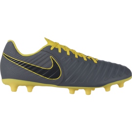 Nike Tiempo Legend 7 Club Mg AO2597 070 chaussures de football noir gris