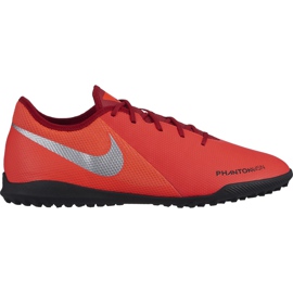 Chaussure de football Nike Phantom Vsn Academy Tf AO3223 600 multicolore rouge