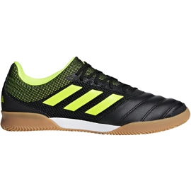 Adidas Copa 19.3 In Sala chaussures de football noir jaune BB8093 le noir le noir
