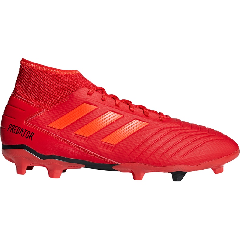 Chaussures de foot Adidas Predator 19.3 Fg BB9334 multicolore rouge