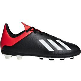 Chaussures de foot Adidas X 18.4 FxG Jr BB9378 noir noir