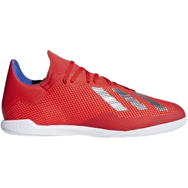 Adidas X 18.3 Dans les chaussures de football rouges BB9392 multicolore
