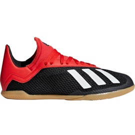 Chaussures de foot Adidas X 18.3 In Jr BB9395 noir multicolore