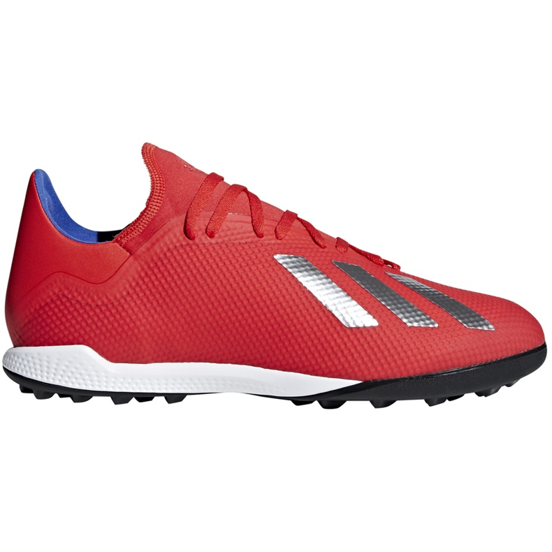 Adidas X 18.3 Tf chaussures de football rouges BB9399 multicolore