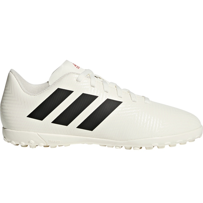 Chaussures de foot Adidas Nemeziz 18.4 Tf Jr CM8523 multicolore blanche Chaussures de foot Adidas Nemeziz 18.4 Tf Jr CM8523 multicolore blanche