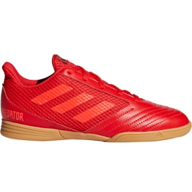 Chaussures de foot Adidas Predator 19.4 In Sala Jr CM8552 multicolore rouge