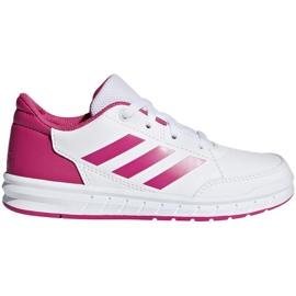 Chaussures enfant Adidas AltaSport K blanc et rose D96870