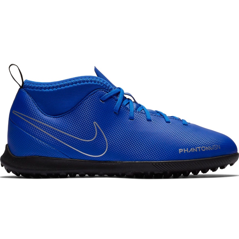 Nike Phantom Vsn Club Df Tf Jr AO3294 400 chaussures de football multicolore bleu