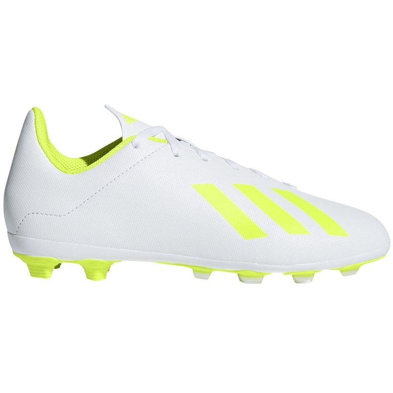 Chaussures de foot Adidas X 18.4 FxG Jr BB9380 multicolore blanche