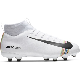 Nike Mercurial Superfly 6 Academy Mg Jr AJ3111 109 chaussures de football multicolore blanc