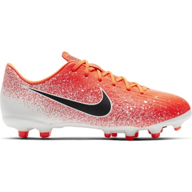 Nike Mercurial Vapor 12 Academy Mg Jr AH7347 801 chaussures de football multicolore rouge