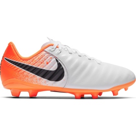 Nike Tiempo Legend 7 Academy Mg Jr AO2291 118 chaussures de football multicolore blanc