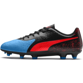 Puma One 19.4 Fg Ag 105492 01 chaussures de football noir noir