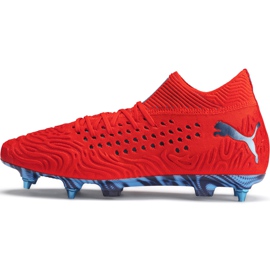 Chaussures de foot Puma Future 19.1 Netfit Mx Sg 105530 01 rouge