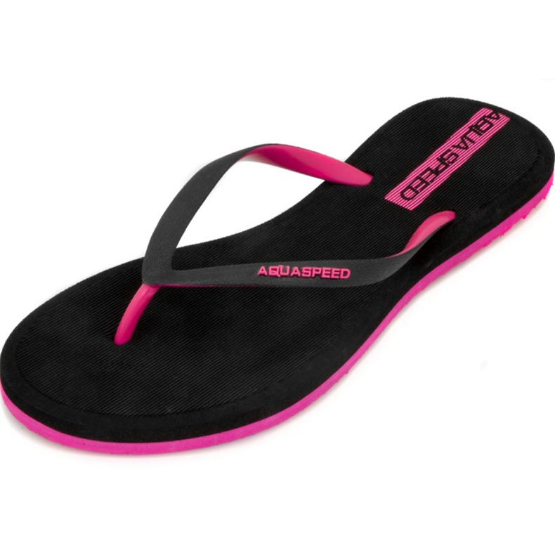 Chaussons de piscine femme Aqua-speed Genoa col 37 le noir rose Chaussons de piscine femme Aqua-speed Genoa col 37 le noir rose