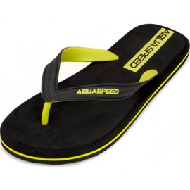 Chaussons de piscine pour hommes Aqua-speed Faro col 38 noir