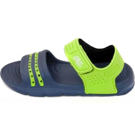 Chaussons de piscine Aqua-speed Noli pour enfants, coloris bleu marine et vert 48