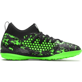 Chaussures de foot Puma Future 19.3 Netfit Tt 105542 03 multicolore vert