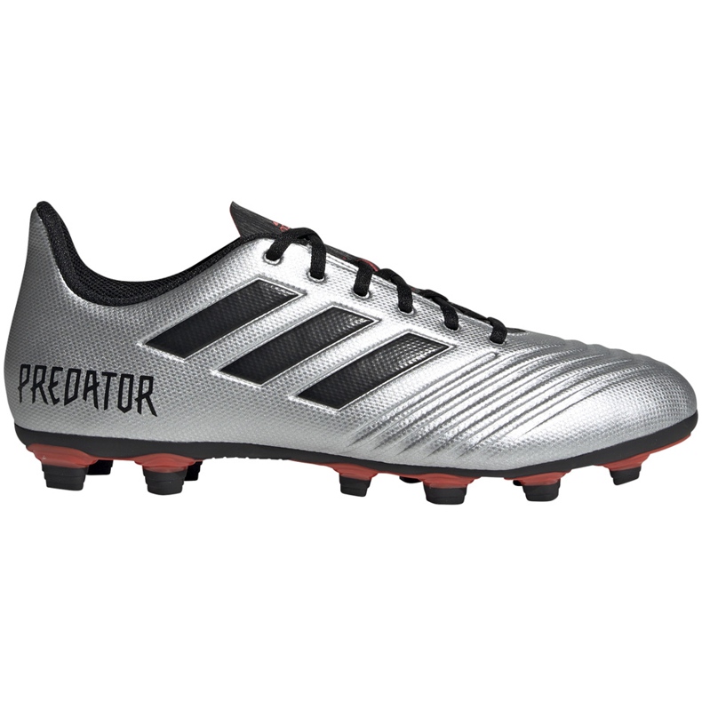 Chaussures de football adidas Predator 19.4 FxG argent F35597 Chaussures de football adidas Predator 19.4 FxG argent F35597