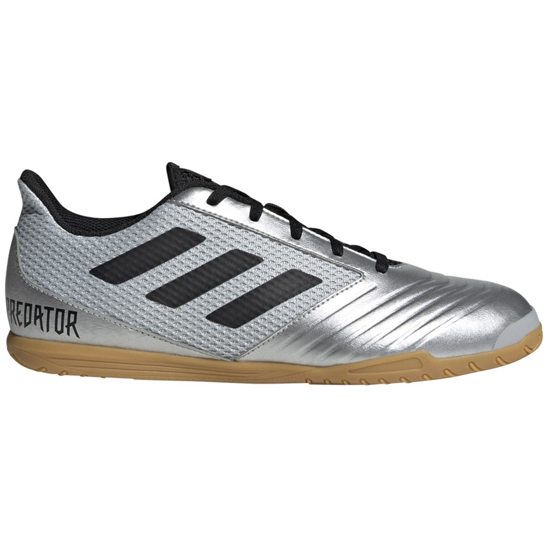 Chaussures de football adidas Predator 19.4 In Sala argent F35630 multicolore gris Chaussures de football adidas Predator 19.4 In Sala argent F35630 multicolore gris