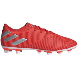 Chaussures de football adidas Nemeziz 19.4 FxG rouge F34393