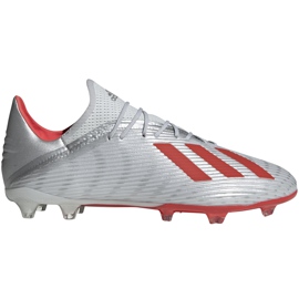 Chaussures de football adidas X 19.2 Fg argent F35386 gris gris Chaussures de football adidas X 19.2 Fg argent F35386 gris gris
