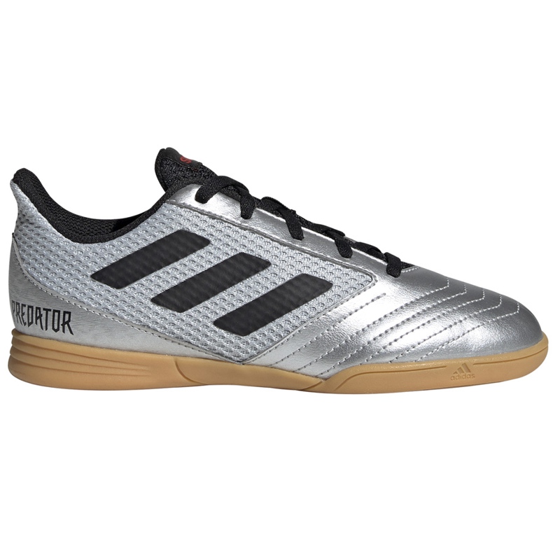 Chaussures de football adidas Predator 19.4 In Sala Jr argent G25829 multicolore gris