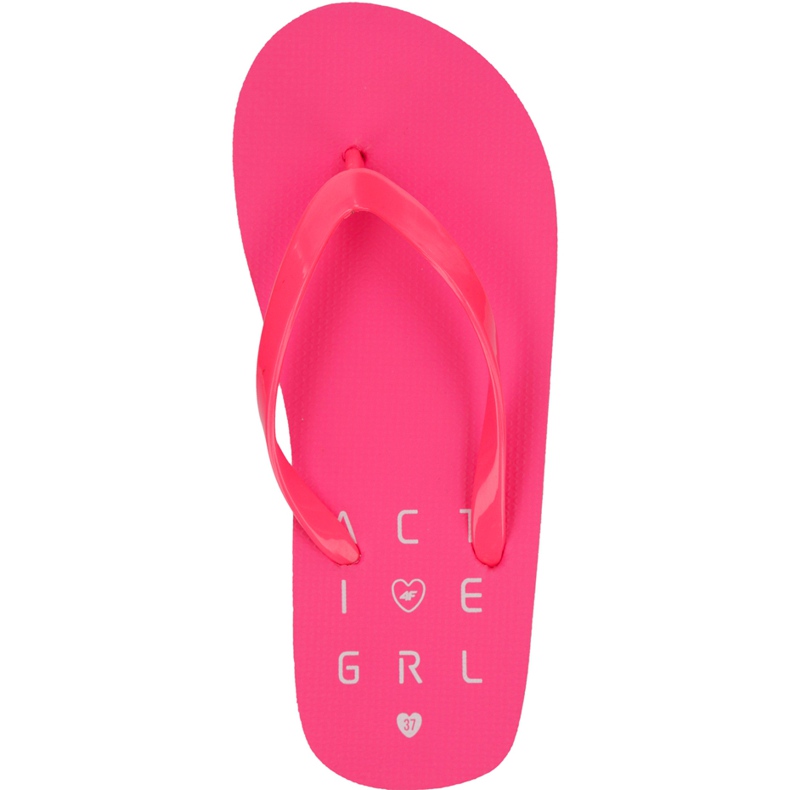 Chaussons fille 4F J4L19 JKLD201 63N corail néon rose