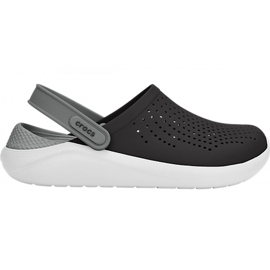Sandales Crocs Literide Clog pour hommes Noir / Gris 204592 05M le noir