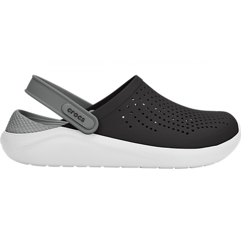 Sandales Crocs Literide Clog pour hommes Noir / Gris 204592 05M le noir