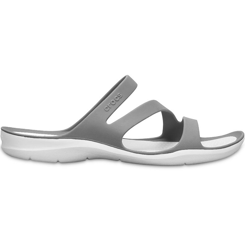 Chaussons Crocs Swiftwater Sandal W Gris-Blanc 203998 06X