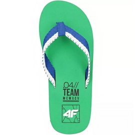 Chaussons homme 4F vert H4L19 KLM002 41S blanche bleu