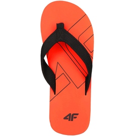 Chaussons homme 4F orange H4L19 KLM003 70S noir