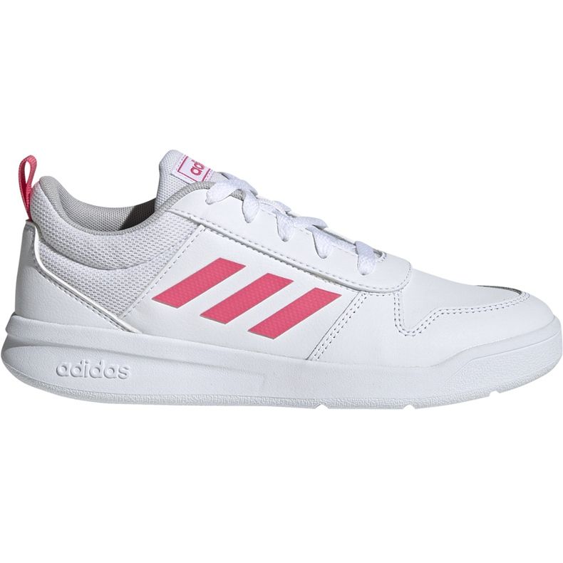Chaussures enfant Adidas Tensaur K blanc-rose EF1088 blanche