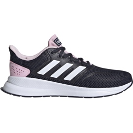 Chaussures de course pour femmes Adidas Falcon EF0152 noir rose
