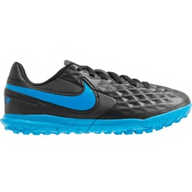 Nike Tiempo Legend 8 Club Tf Junior AT5883 004 chaussures de football le noir le noir