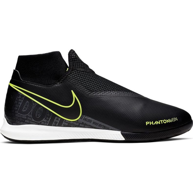 Nike Phantom Vsn Academy Df Ic AO3267 007 chaussures de football le noir le noir