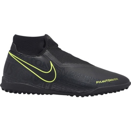 Nike Phantom Vsn Academy Df Tf AO3269 007 chaussures de football noir noir